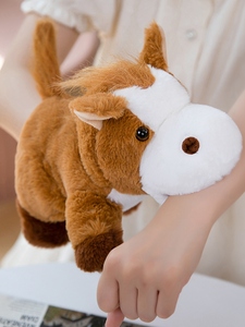 Adorable 25cm Animal <span class=keywords><strong>de</strong></span> granja Marioneta <span class=keywords><strong>de</strong></span> mano unisex <span class=keywords><strong>Vaca</strong></span> creativa hecha <span class=keywords><strong>de</strong></span> algodón PP súper suave Alivio del estrés para niños - Product Image 2