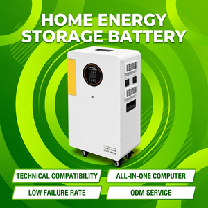 Système de batterie de stockage d'énergie domestique de 7,68 kWh avec roues pivotantes, disponible à la commande dès maintenant - Product Image 1