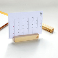 Base de calendrier en bois de hêtre de haute qualité, support photo en bois, support de carte en bois, présentoir en bois, produit en bois pour prix