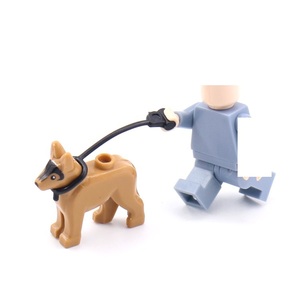 Moc Gạch Đức Shepherd Dog Động Vật Con Chó Nhỏ Hình Con Chó Nhỏ vả Con Chó Dây Xích Quân Đội Người Lính Các Bộ Phận Phụ Kiện Gạch Đồ Chơi - Product Image 5