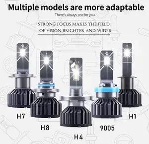Aksesori Lampu Mobil Produksi Profesional 360 Derajat Sudut Sinar IP67 L8-H1 H4 H7 H8 H11 Lampu Depan