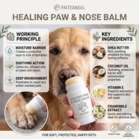 Baume Réparateur pour Pattes et Nez de Chien 2oz en Stick – Apaisant pour Peau d'Animal, Anti-Gerçures, Crème Hydratante Sûre à Lécher – Marque Privée