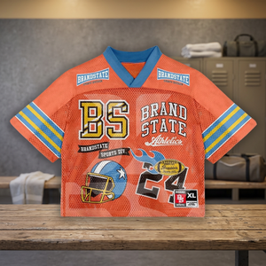 Custom Unisex Football Jersey <b>T</b>-<b>Shirt</b> Boxy Fit Oversized Sublimation Printed Breathable Mesh 100% <b>Polyester</b> Custom Logo Color - Product Image 3