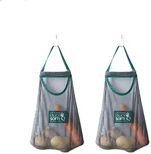 Household Kitchen Storage Net Bag,Reusable Shopping Bag,Hanging Storage Bag for Fruit and Vegetable Onion Garlic Potatoes