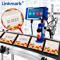 Codeur à jet d'encre TIJ automatique haute vitesse 12,7 mm pour la ligne de convoyage, impression de date, numéro de lot, code-barres, QR code sur les boîtes, les bouteilles, le plastique