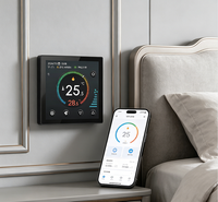 Thermostat de ventilo-convecteur HYT001AC à 3 vitesses, écran tactile, programmable hebdomadaire, contrôleur de température ambiante, compatible avec Tuya