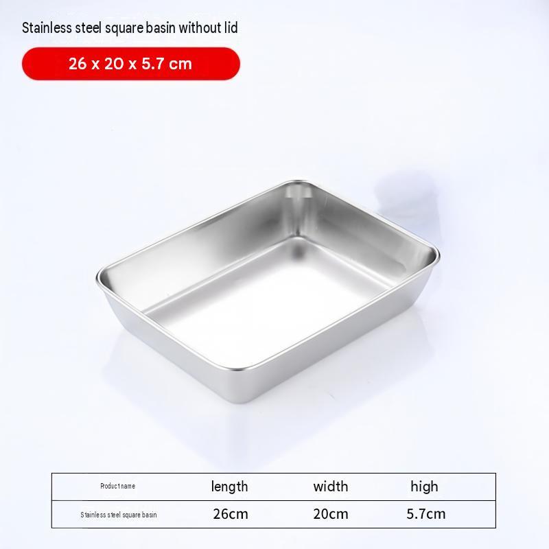 Châssis plat argenté 26*20*6