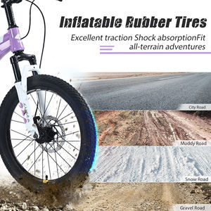 ZUKKA Vélo pour enfants <span class=keywords><strong>VTT</strong></span> <span class=keywords><strong>20</strong></span> <span class=keywords><strong>pouces</strong></span> avec frein à disque et fourche à suspension Vitesse unique pour les juniors de 7 à 12 ans - Product Image 6