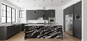 Cuarzo Jade Blanco Panda de Vietnam, Gran Losa, Diseño Moderno, 20 mm de Grosor, para Hoteles, Cocinas, Baños y Encimeras - Product Image 3