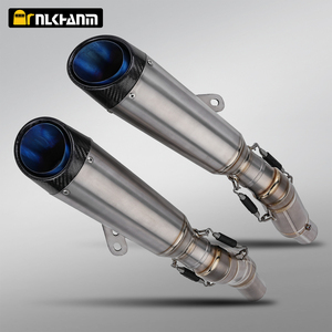 NlkHanm Silencieux de moto à enfiler Ninja <span class=keywords><strong>Z1000</strong></span> Z 1000 <span class=keywords><strong>SX</strong></span> 2010-2021 en alliage de titane et fibre de carbone avec raccord de tuyau intermédiaire - Product Image 6