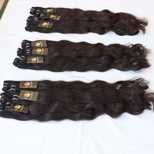 Fournisseurs en gros de mèches de cheveux humains vierges bruts non traités, alignées sur les cuticules, provenant de temples indiens - Product Image 1