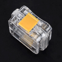 Boîte de livraison de laboratoire dentaire recyclable pour petite membrane de prothèse dentaire et emballage de placage dentaire portable avec film translucide