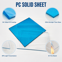 Panneau solide en polycarbonate insonorisant robuste de 8 mm avec revêtement UV transparent pour barrière anti-bruit autoroutière 500 m² Vente en gros usine
