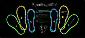 Home Fitness Pilates Squat Ejercicio Mat Gimnasio Instrucción Serie de esteras insonorizadas - Product Image 2