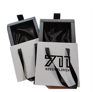 Caja de Regalo Deslizable de Lujo con Cinta y Tirador, Caja de Embalaje Personalizada con Tapa Deslizable para Joyería - Product Image 2