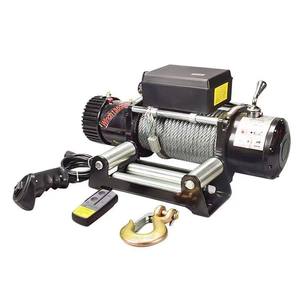 <strong>12V</strong>/24V <strong>Electric</strong> <strong>Winch</strong> for Cars &amp; Off-road Vehicles-Black/Silver Self-rescue &amp; Escape - Product Image 1