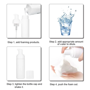 Dispenser di sapone liquido cosmetico in PET bianco da 150 <span class=keywords><strong>ml</strong></span> realizzato in fabbrica professionale con flacone per pompa in schiuma - Product Image 4