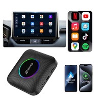 Carlinkit Carplay 6 en 1 Android 14 Ai Box NOUVELLE INTERFACE Carplay Android Auto Tbox Voiture Noir Netflix Youtube Ai Box Gps Mirrorlink