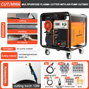 เครื่องตัดพลาสม่าอุตสาหกรรมแบบพกพา LGK 60a 80a 100a 120a  แบบ 2 in 1 พร้อมปั๊มลม  สำหรับตัดแบบ CUT และ MMA - Product Image 2