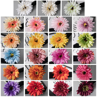 Bunga Gerbera Daisy Sutra Buatan Tangkai Tunggal Grosir untuk Dekorasi Rumah dan Acara, Bunga Krisan untuk Vas Rumah dan Pernikahan