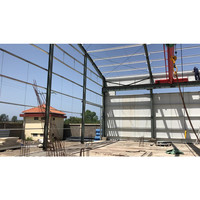 Structure de poteaux et de poutres en acier pour entrepôt / Matériaux en acier H assemblés pour entrepôt