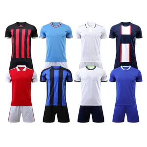 Conjunto de camisas de futebol da equipe messi, conjunto personalizado, nova estação, camisa de futebol da tailândia, qualidade, ronaldo, versão mbappe