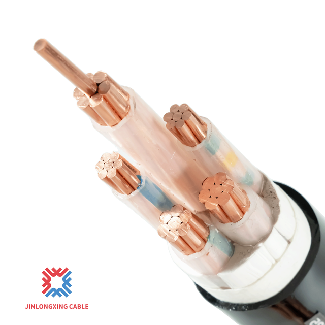 ZC-YJV Flame Resistant XLPE Copper Power Cable Durable Electrical Cable for Commercial Building Wiring