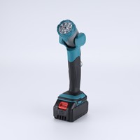 Lampe de travail LED sans fil professionnelle 21V, lampe torche rechargeable à moteur sans balais, tête pivotante à 90 degrés, poignée ergonomique