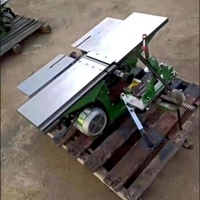 Raboteuse à bois plate de 210 mm avec base et double rail de glissement, 220 V monophasé, machine à bois combinée, scie à bois électrique