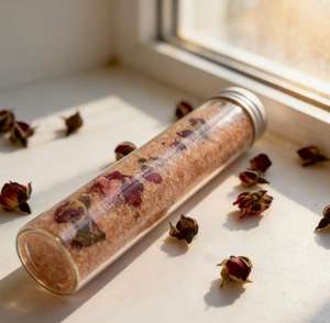 <span class=keywords><strong>Sel</strong></span> de bain rose de l'Himalaya personnalisable Serene&Soak, parfum rose, flacon en verre, fournisseur <span class=keywords><strong>d</strong></span>'huile de rose naturelle - Product Image 5