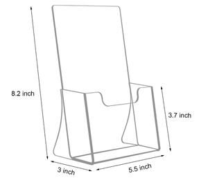 Espositore per Brochure e Cataloghi in Acrilico Trasparente AW Wholesale per Ristoranti e Porta Volantini <span class=keywords><strong>A3</strong></span> A4 A5 - Product Image 2