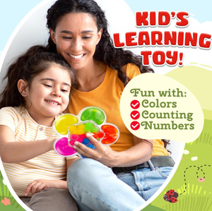 Giocattoli di smistamento a colori Montessori per i più piccoli-attività di apprendimento di abbinamento sensoriale giocattoli educativi in età prescolare - Product Image 3