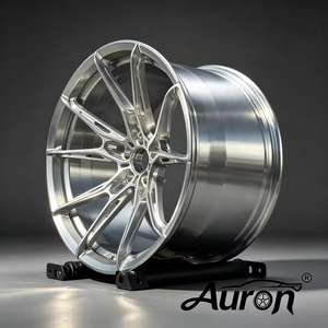 ล้อแม็กซ์อะลูมิเนียมฟอร์จ Auron ขนาด 5.5x17 ดีไซน์หลายก้านแบบปัดเงา สำหรับรถยนต์นั่งส่วนบุคคล ปรับปรุงและอัปเกรดล้อรถยนต์ - Product Image 4