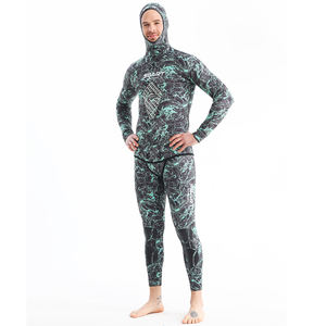 ชุดดำน้ำนีโอพรีนลายพราง3มม. เสื้อแจ็กเก็ตและกางเกงขายาวสำหรับตกปลาแบบอิสระ - Product Image 4