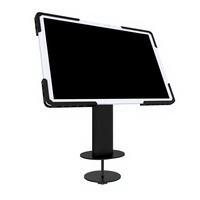 Support de table plate en métal avec rotation à 360 degrés et fonction d'inclinaison, capable de supporter 20 livres sur des tables plates de 7 à 10 pouces