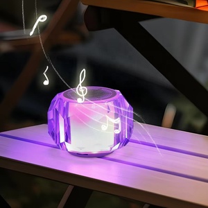 Altavoz de <span class=keywords><strong>Karaoke</strong></span> de Cristal, Lámpara de Cristal Acrílico, Caja de Sonido, Lámpara de Cristal LED con Altavoz Bluetooth para <span class=keywords><strong>Karaoke</strong></span> Familiar - Product Image 6