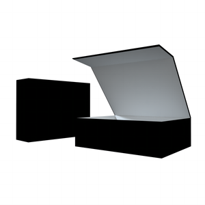 Black Customized Size Fold Magnetic Boxes Garment Packiging Apparel Packaging Box