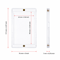 Porte-cartes magnétique coulissant rigide avec étui transparent en PS pour cartes TCG, de baseball et de basketball - Personnalisable