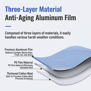 <span class=keywords><strong>Housse</strong></span> <span class=keywords><strong>de</strong></span> moto imperméable à trois couches <span class=keywords><strong>pour</strong></span> toutes les saisons, réfléchissante, anti-UV, anti-poussière, anti-pluie, <span class=keywords><strong>pour</strong></span> vélo électrique et vélo - Product Image 3