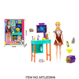 Muñeca de belleza de <span class=keywords><strong>princesa</strong></span> para niñas, juguete de chef de panadería y cocina, accesorios de juguete con horno, juego de carreras de muñecas a <span class=keywords><strong>la</strong></span> moda - Product Image 2