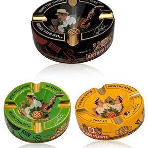 Cendrier en céramique sans fumée de haute qualité, multifonctionnel, portable, de bureau, pouvant contenir des cigarettes, des cigares, design américain, vente en gros - Product Image 4