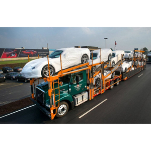 Nouvelle semi-remorque porte-voitures robuste en acier à 2 essieux pour le transport de 8 voitures |   <span class=keywords><strong>Vente</strong></span> de remorques de camion personnalisables de style européen - Product Image 1