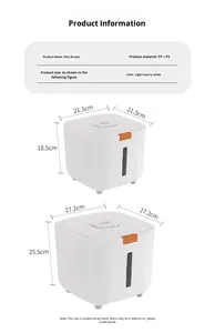 Conteneur à riz en plastique nordique pour usage domestique, anti-insectes, anti-humidité, boîte de rangement scellée de qualité <span class=keywords><strong>alimentaire</strong></span> pour riz, nourriture pour chats et chiens 10L/20L - Product Image 6