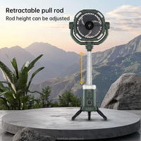 Usine personnalisable 16000mAh ventilateur de Camping de refroidissement télescopique électrique portable pour voiture Camping RV