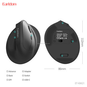 Souris verticale ergonomique optique sans fil USB 2.4G Earldom de haute qualité, d'occasion, la plus vendue, pour droitier, pour ordinateur - Product Image 5