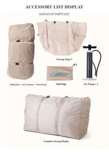 <span class=keywords><strong>Tente</strong></span> de camping gonflable à ouverture rapide pour l'extérieur, directement de l'usine, modèle 2026, dernière version, pour plusieurs personnes, portable, en tissu Oxford - Product Image 5