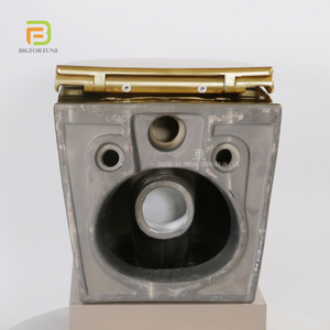 Inodoro colgante de pared con trampa en P de estilo europeo, inodoro suspendido <span class=keywords><strong>flotante</strong></span>, inodoro colgante montado en la pared dorado de lujo para Hotel - Product Image 6