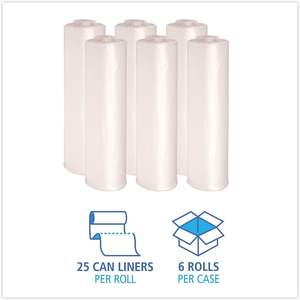 Sac poubelle transparent haute densité 22 microns équivalent aux sacs poubelles ménagers - Product Image 1