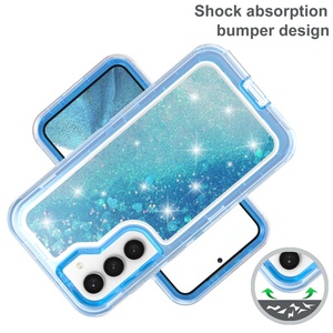 Funda para Teléfono Samsung S23 S24 S25 Ultra <span class=keywords><strong>Iphone</strong></span> <span class=keywords><strong>11</strong></span> 12 13 15 16 17 <span class=keywords><strong>Pro</strong></span> <span class=keywords><strong>Max</strong></span>, Bonita, de TPU+PC, 3 Capas, Antigolpes, con Purpurina Líquida - Product Image 5