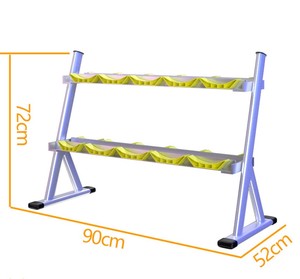 ONESTARSPORTS Black Dumbbell Rack 3 Gym Plates Stand Fitness Equipment <strong>Weight</strong> Lifting <strong>Storage</strong> - Product Image 4